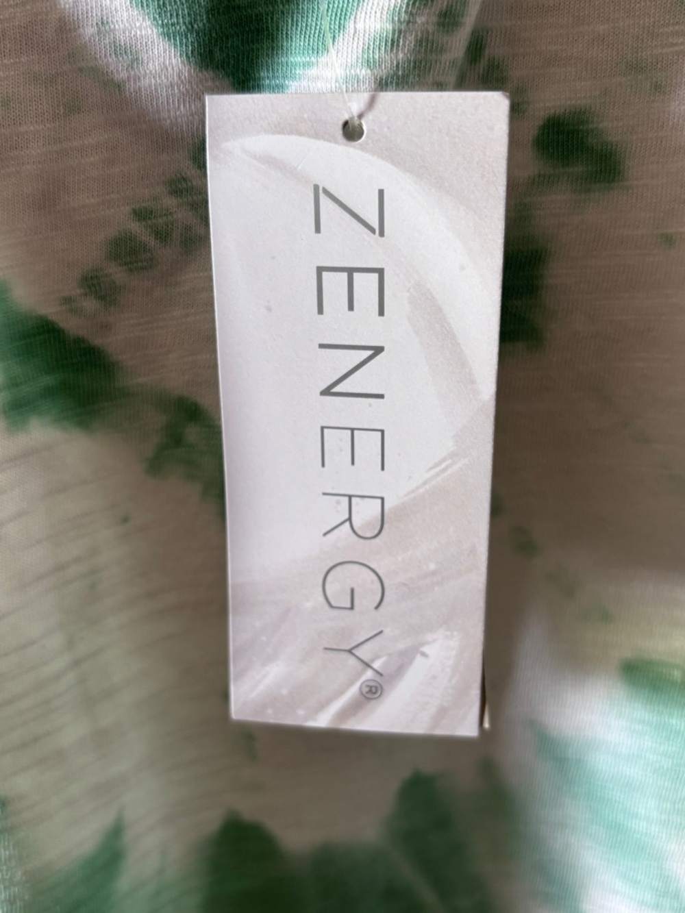 Chico’s Zenergy Tie Dye Tunic Top in Mint Green and White - NWT Size 3 (16/18) - Picture 5 of 10
